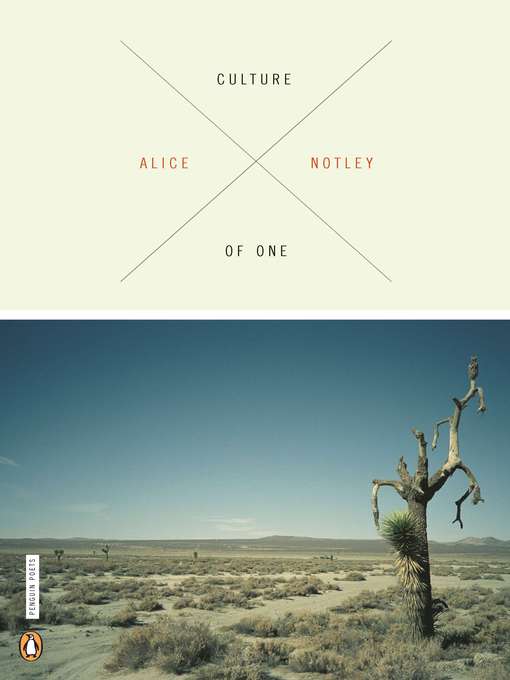 Title details for Culture of One by Alice Notley - Wait list
